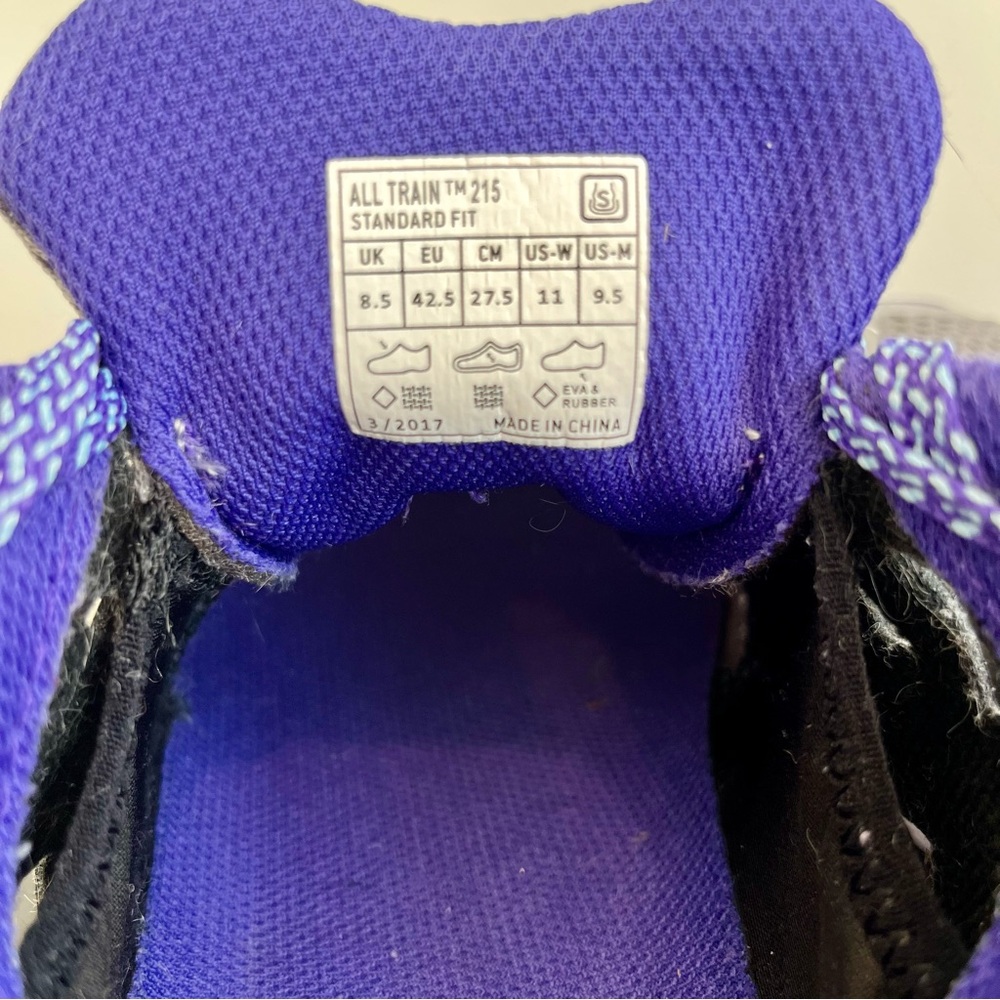 Inov l-8 All  Train 215 Running Shoes Grey Black Purple Men’s 9.5, Women’s 11 - Picture 7 of 8